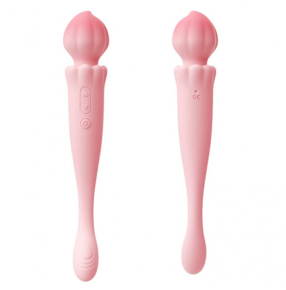 MizzZee - Peach Dual-Head Vibrators Wand (Chargeable - Pink) MizzZee - Peach Dual-Head Vibrators Wand (Chargeable - Pink)
